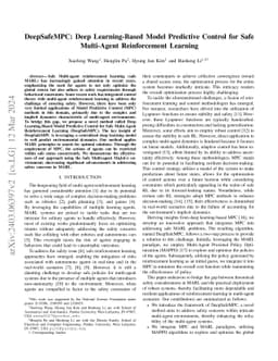 DeepSafeMPC: Deep Learning-Based Model Predictive Control for Safe
  Multi-Agent Reinforcement Learning