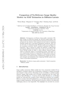 When No-Reference Image Quality Models Meet MAP Estimation in Diffusion Latents