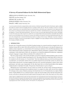 A Survey of Learned Indexes for the Multi-dimensional Space