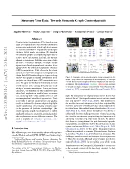 Structure Your Data: Towards Semantic Graph Counterfactuals