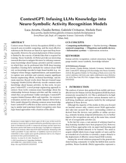 ContextGPT: Infusing LLMs Knowledge into Neuro-Symbolic Activity Recognition Models