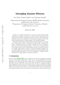 Untangling Gaussian Mixtures