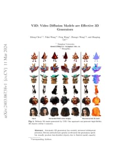 V3D: Video Diffusion Models are Effective 3D Generators