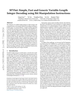 SFVInt: Simple, Fast and Generic Variable-Length Integer Decoding using
  Bit Manipulation Instructions