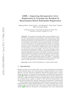 LIBR+: Improving Intraoperative Liver Registration by Learning the
  Residual of Biomechanics-Based Deformable Registration