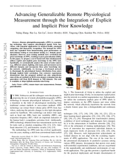 Advancing Generalizable Remote Physiological Measurement through the Integration of Explicit and Implicit Prior Knowledge