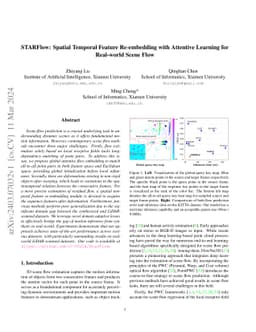 STARFlow: Spatial Temporal Feature Re-embedding with Attentive Learning
  for Real-world Scene Flow