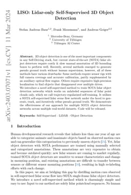 LISO: Lidar-only Self-Supervised 3D Object Detection