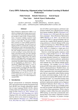 Curry-DPO: Enhancing Alignment using Curriculum Learning & Ranked
  Preferences