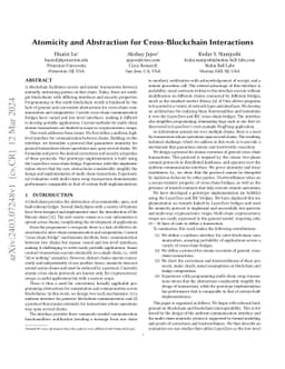 Atomicity and Abstraction for Cross-Blockchain Interactions