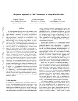 A Bayesian Approach to OOD Robustness in Image Classification