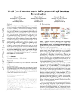 Graph Data Condensation via Self-expressive Graph Structure
  Reconstruction