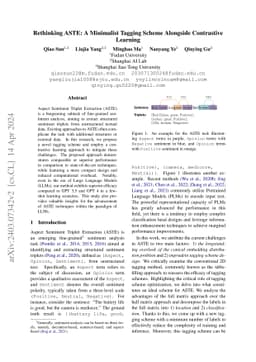 Rethinking ASTE: A Minimalist Tagging Scheme Alongside Contrastive
  Learning