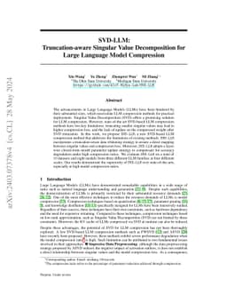 SVD-LLM: Truncation-aware Singular Value Decomposition for Large Language Model Compression