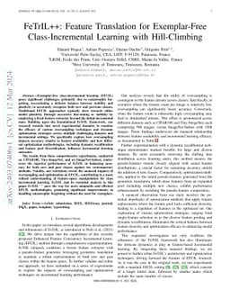 FeTrIL++: Feature Translation for Exemplar-Free Class-Incremental
  Learning with Hill-Climbing