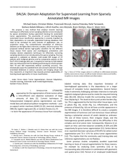 DALSA: Domain Adaptation for Supervised Learning From Sparsely Annotated
  MR Images
