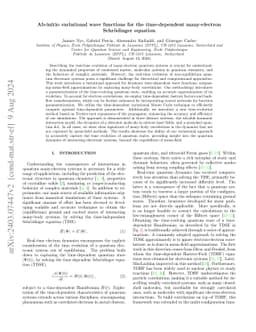 Ab-initio variational wave functions for the time-dependent
  many-electron Schrödinger equation