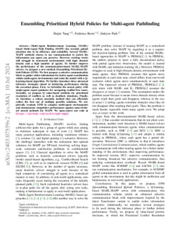Ensembling Prioritized Hybrid Policies for Multi-agent Pathfinding