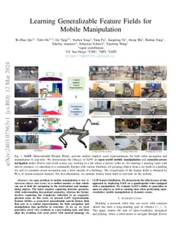 Learning Generalizable Feature Fields for Mobile Manipulation
