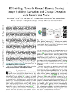 RSBuilding: Towards General Remote Sensing Image Building Extraction and
  Change Detection with Foundation Model