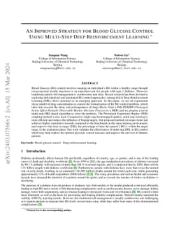 An Improved Strategy for Blood Glucose Control Using Multi-Step Deep
  Reinforcement Learning