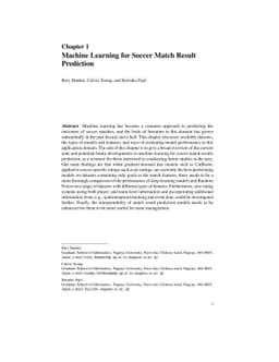 Machine Learning for Soccer Match Result Prediction