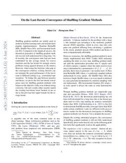 On the Last-Iterate Convergence of Shuffling Gradient Methods