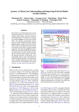 pyvene: A Library for Understanding and Improving PyTorch Models via
  Interventions