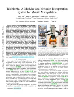 TeleMoMa: A Modular and Versatile Teleoperation System for Mobile
  Manipulation