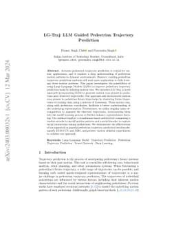 LG-Traj: LLM Guided Pedestrian Trajectory Prediction