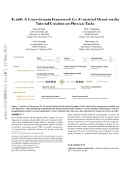 TutoAI: A Cross-domain Framework for AI-assisted Mixed-media Tutorial
  Creation on Physical Tasks
