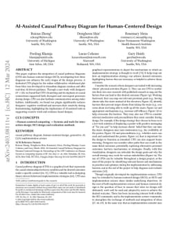 AI-Assisted Causal Pathway Diagram for Human-Centered Design