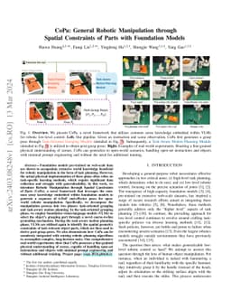CoPa: General Robotic Manipulation through Spatial Constraints of Parts
  with Foundation Models