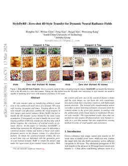 StyleDyRF: Zero-shot 4D Style Transfer for Dynamic Neural Radiance
  Fields