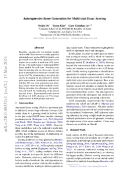 Autoregressive Score Generation for Multi-trait Essay Scoring