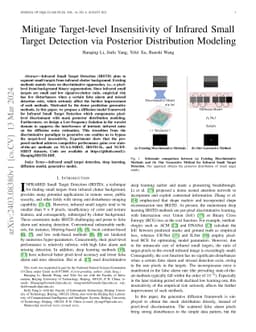 Mitigate Target-level Insensitivity of Infrared Small Target Detection
  via Posterior Distribution Modeling