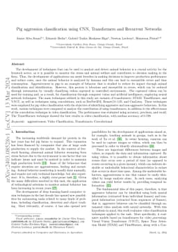 Pig aggression classification using CNN, Transformers and Recurrent
  Networks