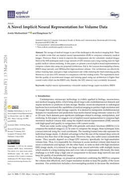 A Novel Implicit Neural Representation for Volume Data