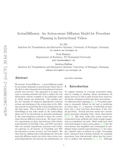 ActionDiffusion: An Action-aware Diffusion Model for Procedure Planning
  in Instructional Videos