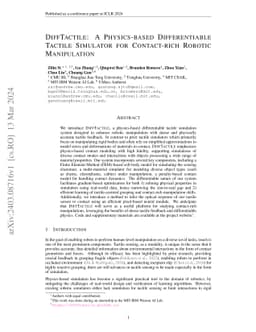 DIFFTACTILE: A Physics-based Differentiable Tactile Simulator for
  Contact-rich Robotic Manipulation