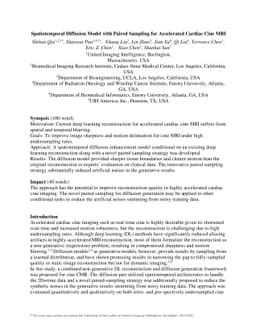 Spatiotemporal Diffusion Model with Paired Sampling for Accelerated
  Cardiac Cine MRI