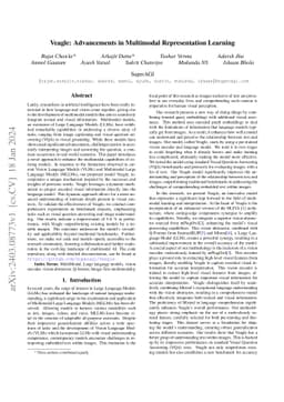 Veagle: Advancements in Multimodal Representation Learning