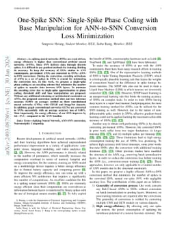 One-Spike SNN: Single-Spike Phase Coding with Base Manipulation for
  ANN-to-SNN Conversion Loss Minimization
