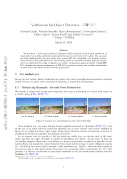 Verification for Object Detection -- IBP IoU