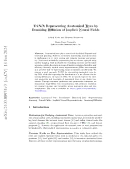 $TrIND$: Representing Anatomical Trees by Denoising Diffusion of
  Implicit Neural Fields