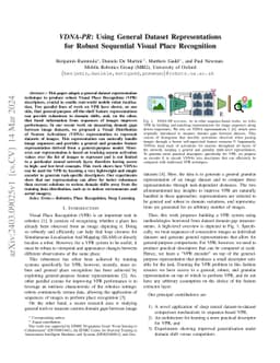 VDNA-PR: Using General Dataset Representations for Robust Sequential
  Visual Place Recognition