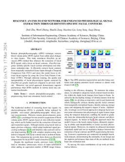 rFaceNet: An End-to-End Network for Enhanced Physiological Signal
  Extraction through Identity-Specific Facial Contours