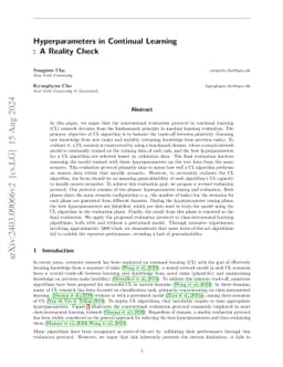 Hyperparameters in Continual Learning: A Reality Check