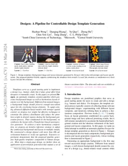 Desigen: A Pipeline for Controllable Design Template Generation