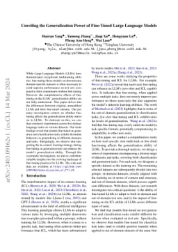 Unveiling the Generalization Power of Fine-Tuned Large Language Models